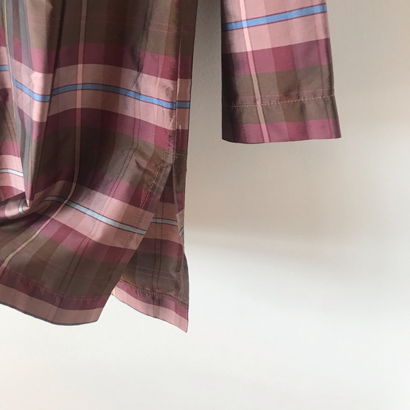 Devon Baer tartan ruffle neck blouse - Picture 11 of 11